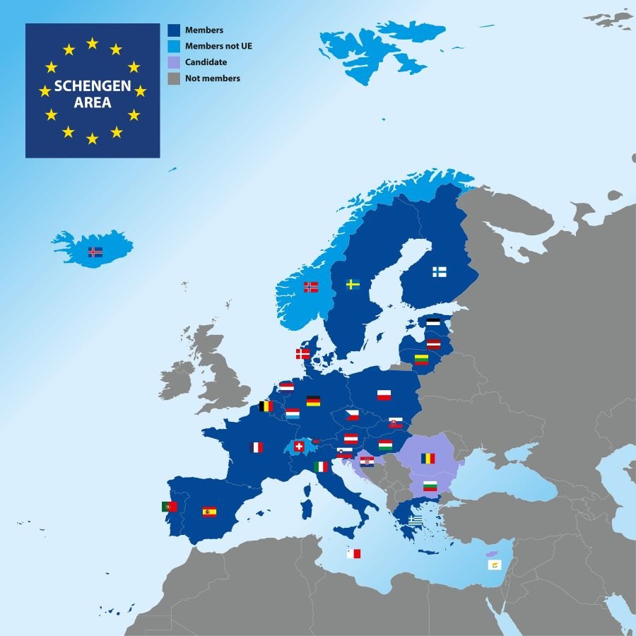 Estados Del Acuerdo De Schengen Área Schengen Etias 7746